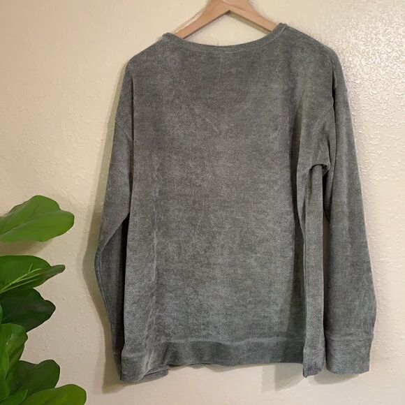 Kori America | gray v-neck pullover sweater - Picture 5 of 10